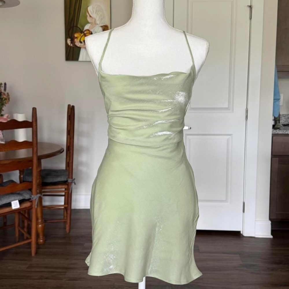 Princess Polly Celena Mini Dress in Pastel Green